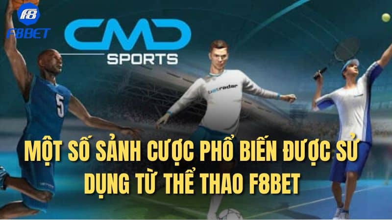Một số sảnh cược phổ biến được sử dụng từ THỂ THAO F8BET